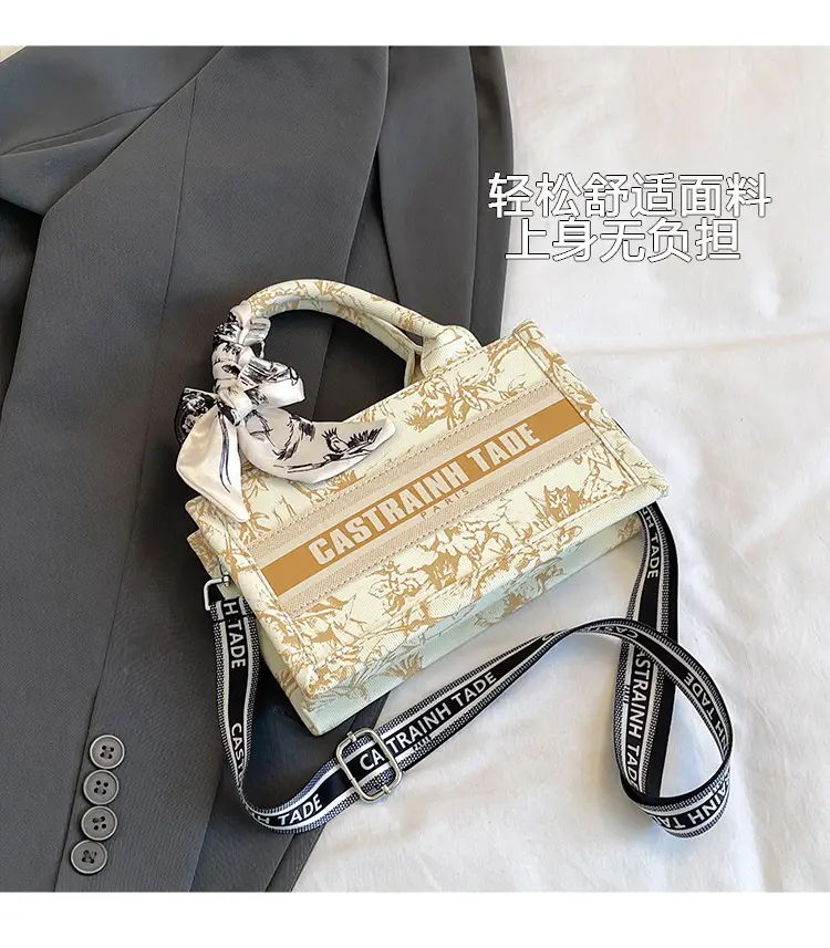 Women Printed Crossbody Tote Bag with Letter Design — feature 5