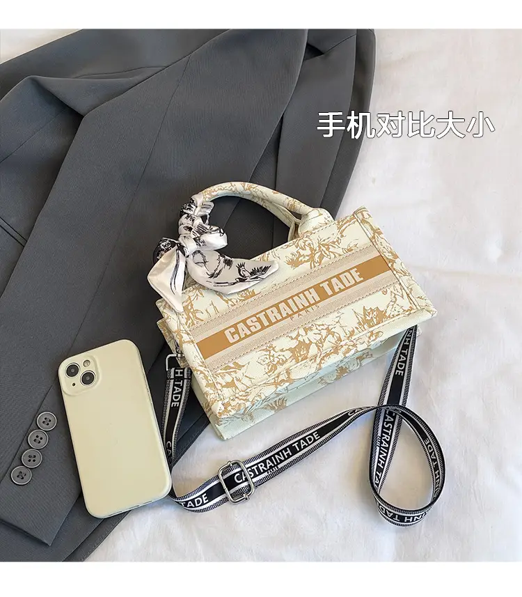Women Printed Crossbody Tote Bag with Letter Design — feature 6