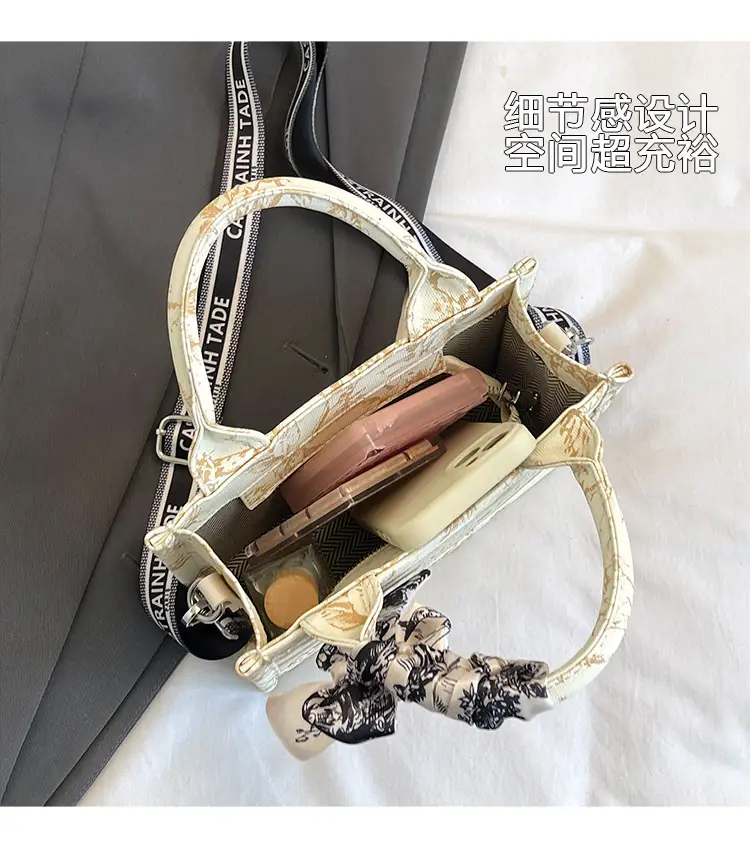 Women Printed Crossbody Tote Bag with Letter Design — feature 7