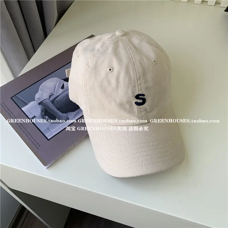 Women Men Black Letter Cap with Face Mask - Image 3