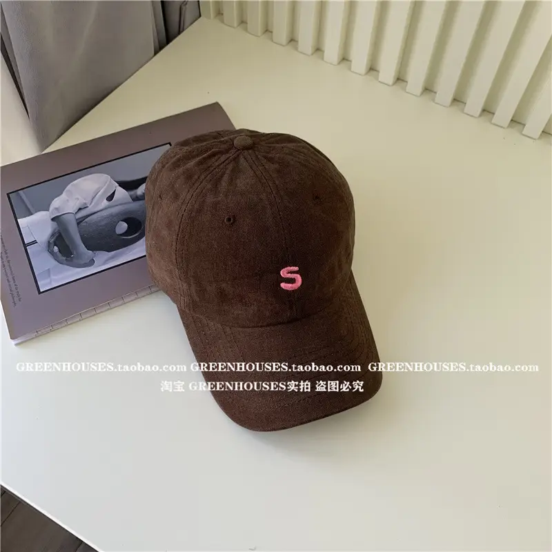 Women Men Black Letter Cap with Face Mask - Image 6