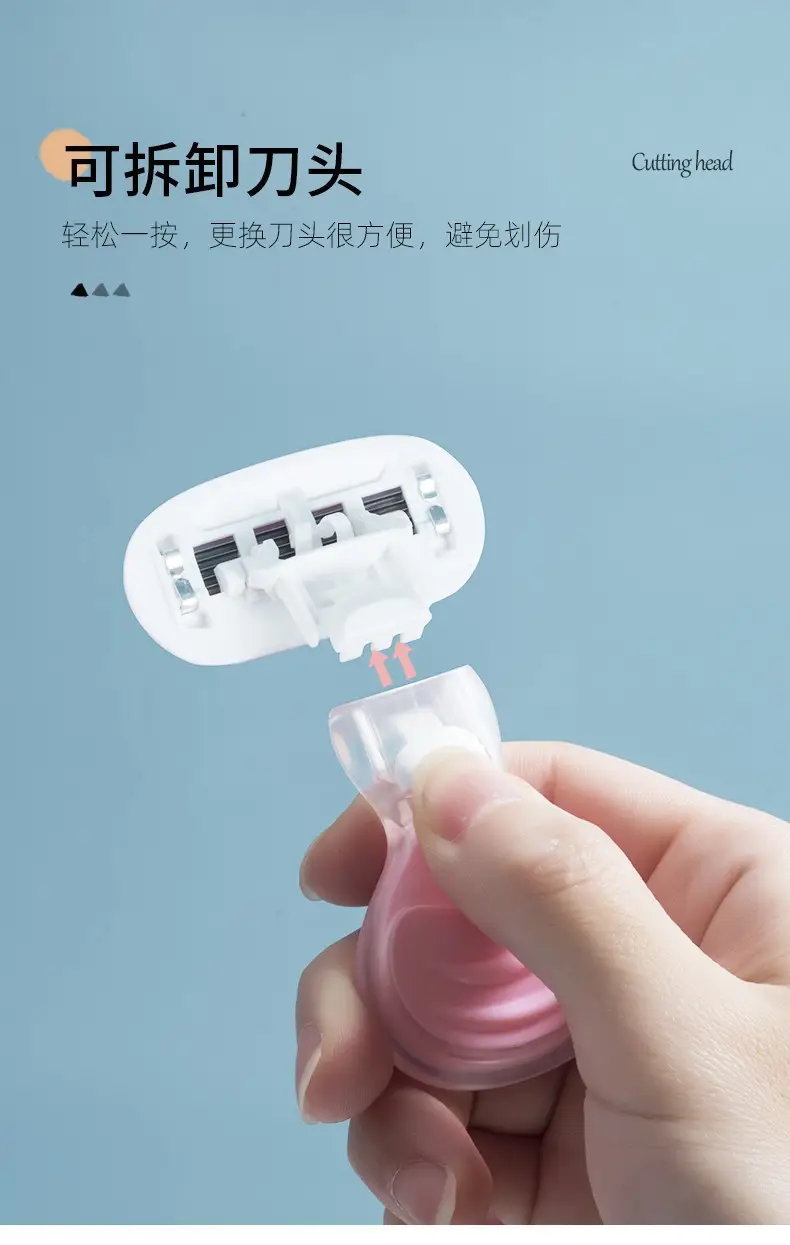 Small Shell Razor for Women Manual Shaving with Soap Head — feature 5