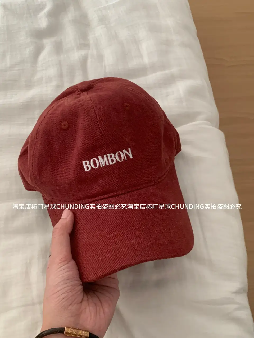 2024 Bomber Cap Beige Large Cap Women's Korean Style - Image 3