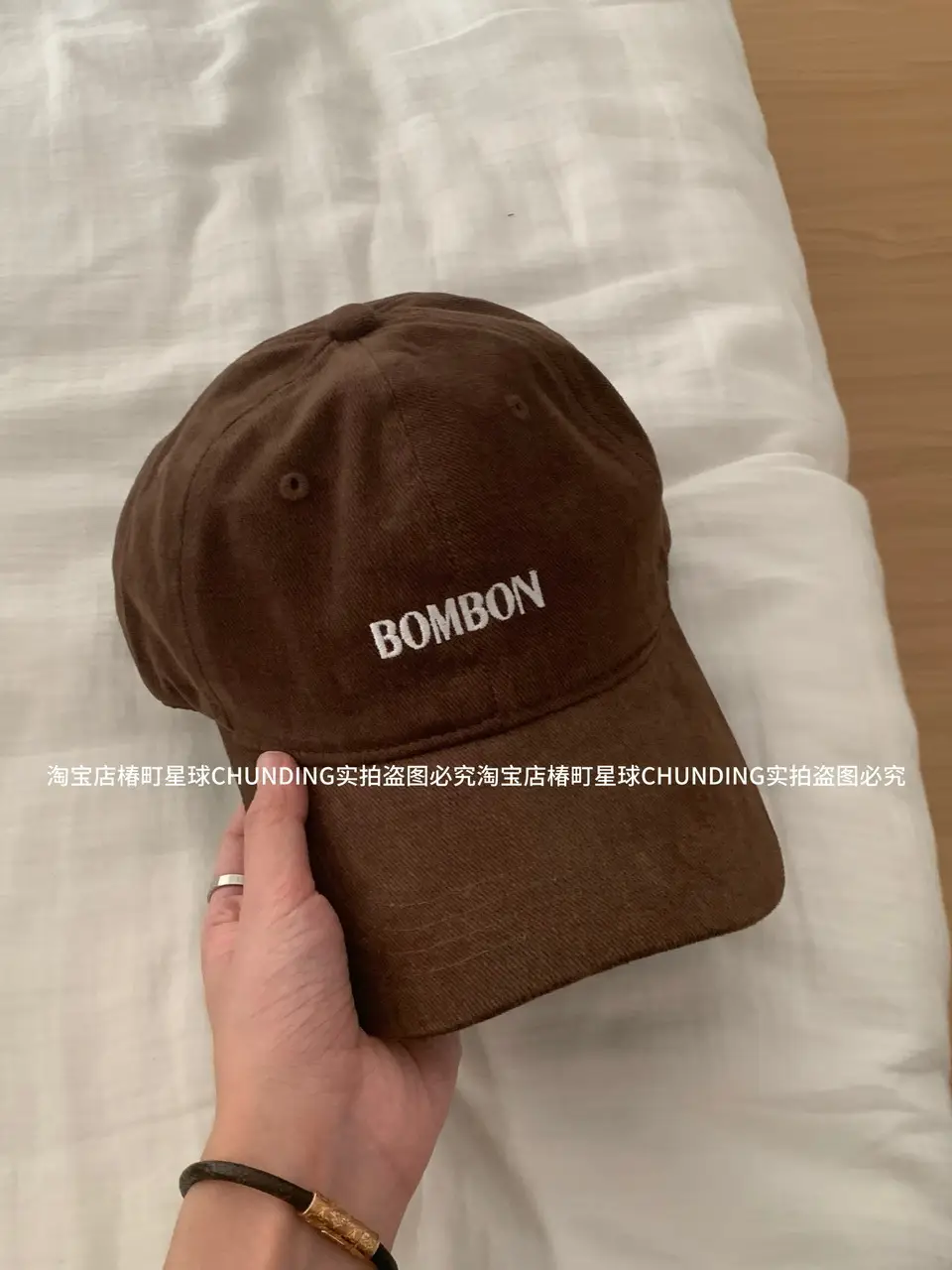 2024 Bomber Cap Beige Large Cap Women's Korean Style - Image 4