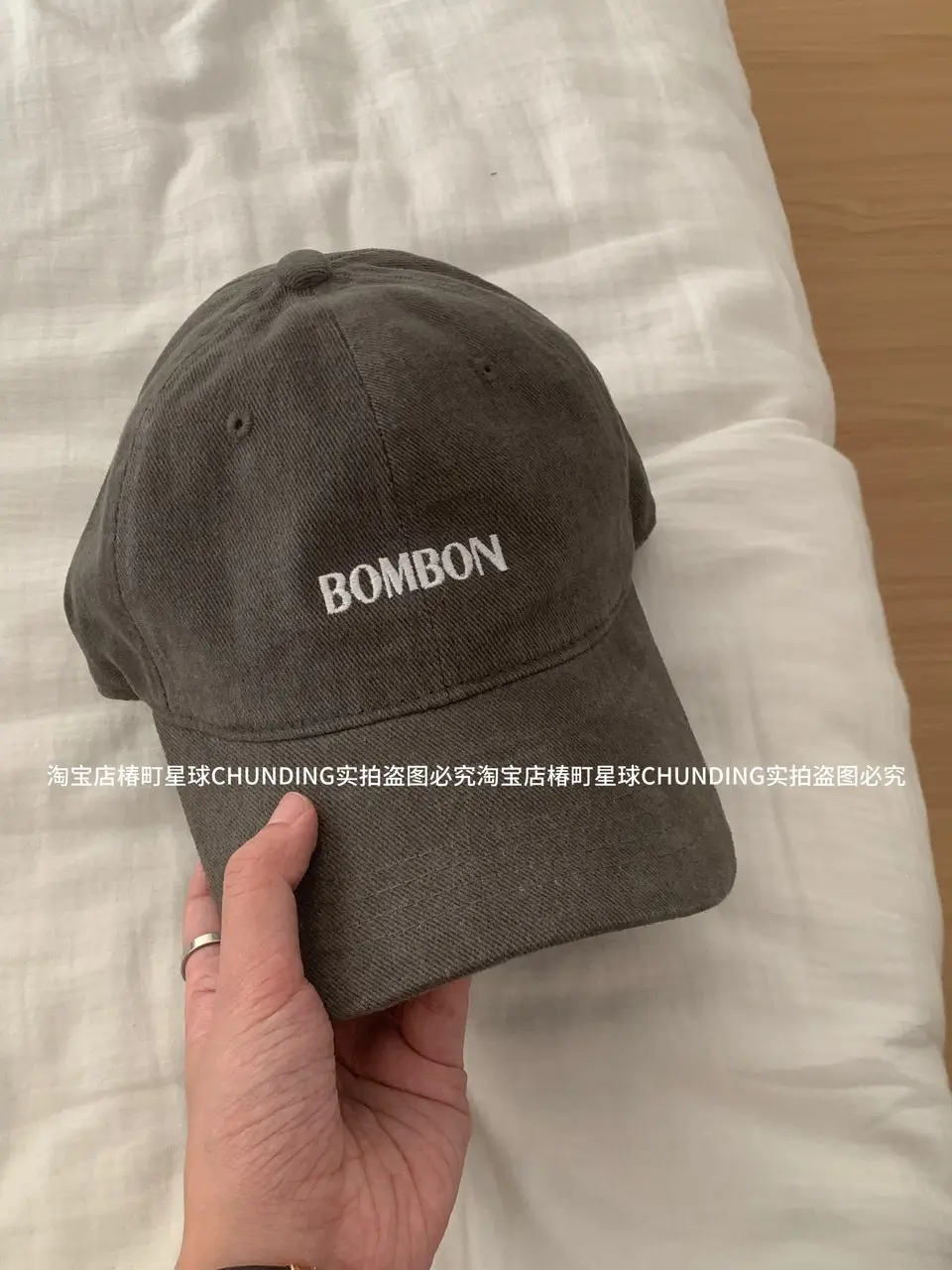 2024 Bomber Cap Beige Large Cap Women's Korean Style - Image 6