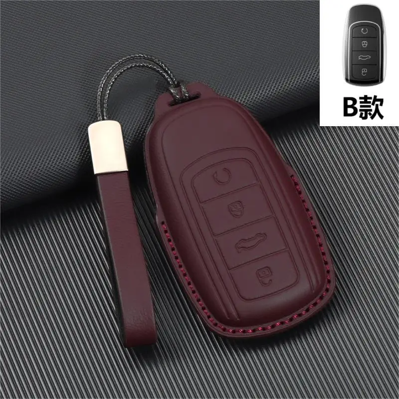 Chery Ruihu 8pro Key Set with 3D Cowhide Leather Protection - Image 7