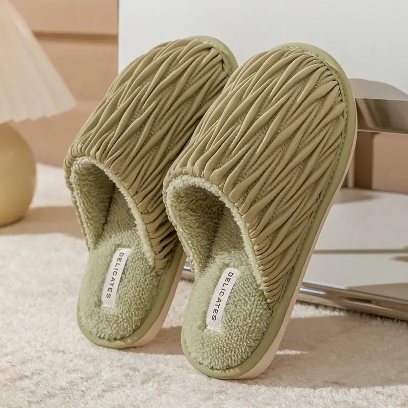 Cixi Cotton Slippers Women's Spring Autumn and Winter Home Indoor Non-Slip Platform Moon Shoes Home Warm Couple Men's - Image 11
