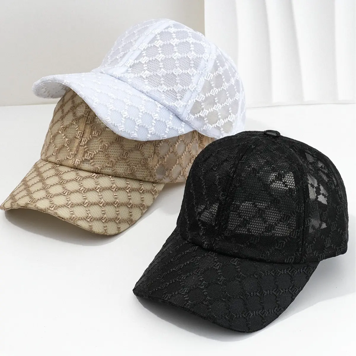 Men Women Lace Baseball Cap Adjustable Sun Hat