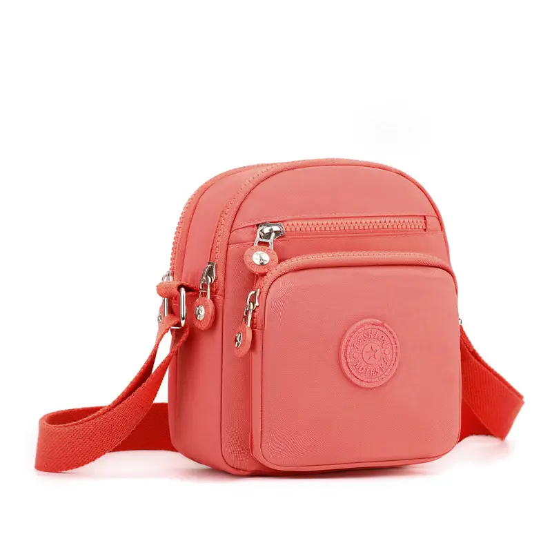 Small Square Crossbody Bag Women's Nylon Multi-Pocket — feature 32