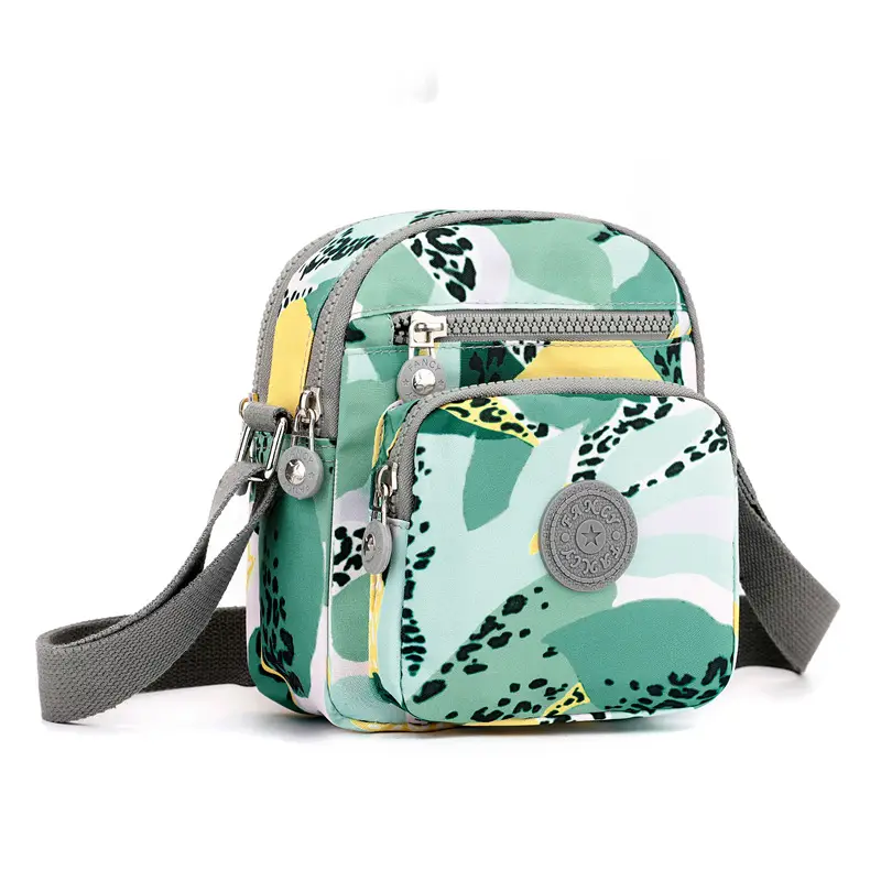 Small Square Crossbody Bag Women's Nylon Multi-Pocket — feature 34