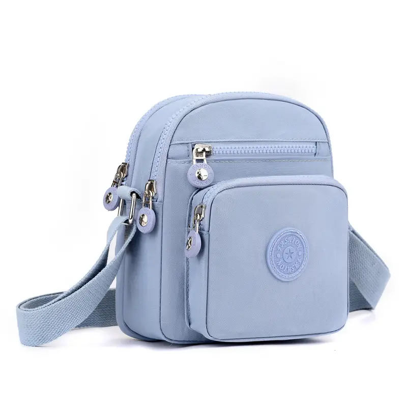 Small Square Crossbody Bag Women's Nylon Multi-Pocket — feature 36