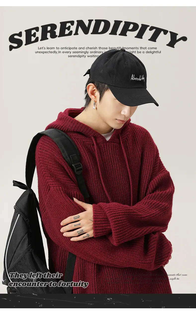 Grey Japanese Style Hooded Sweater Winter 2024 — feature 1