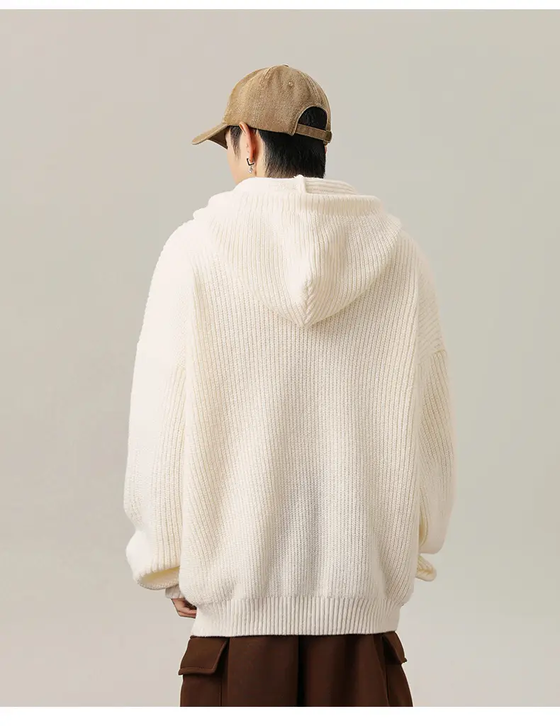 Grey Japanese Style Hooded Sweater Winter 2024 — feature 10