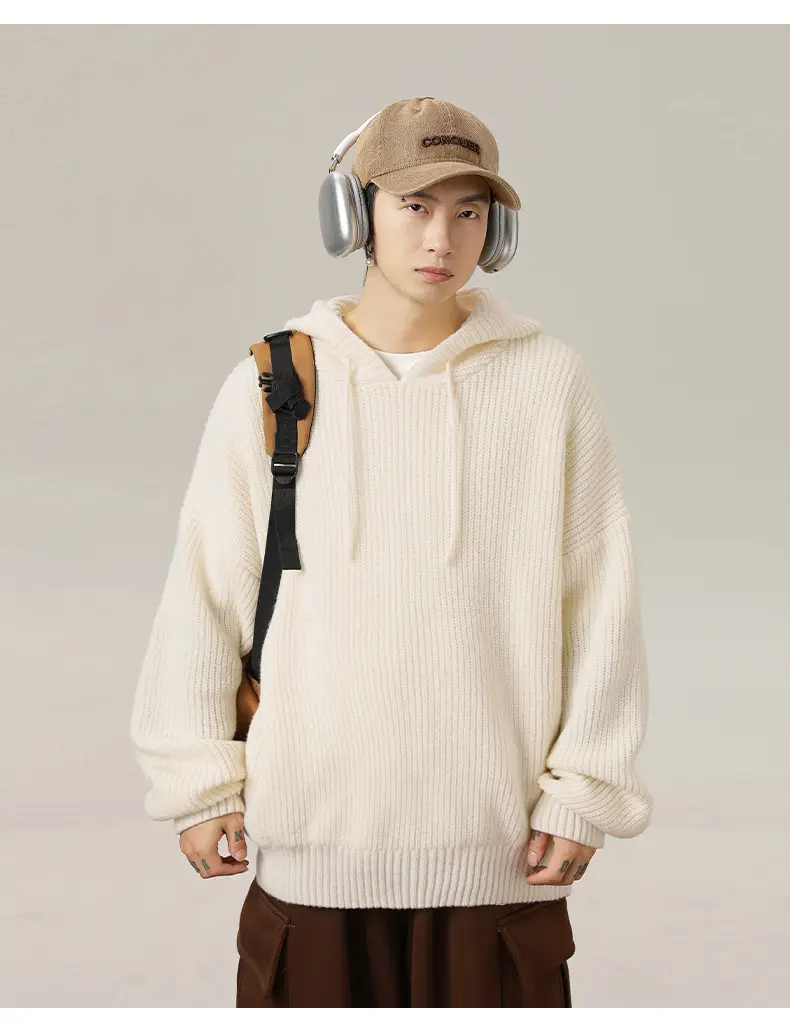 Grey Japanese Style Hooded Sweater Winter 2024 — feature 11