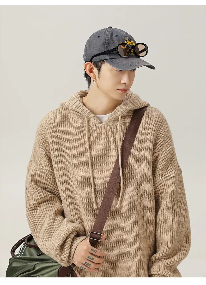 Grey Japanese Style Hooded Sweater Winter 2024 — feature 16