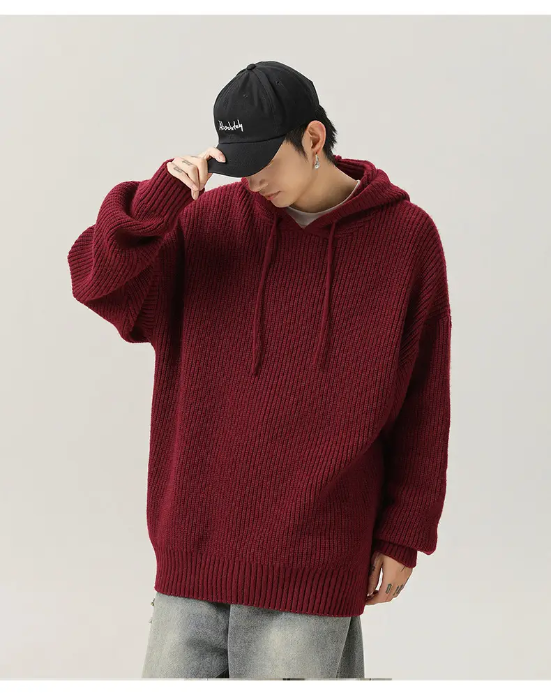Grey Japanese Style Hooded Sweater Winter 2024 — feature 24