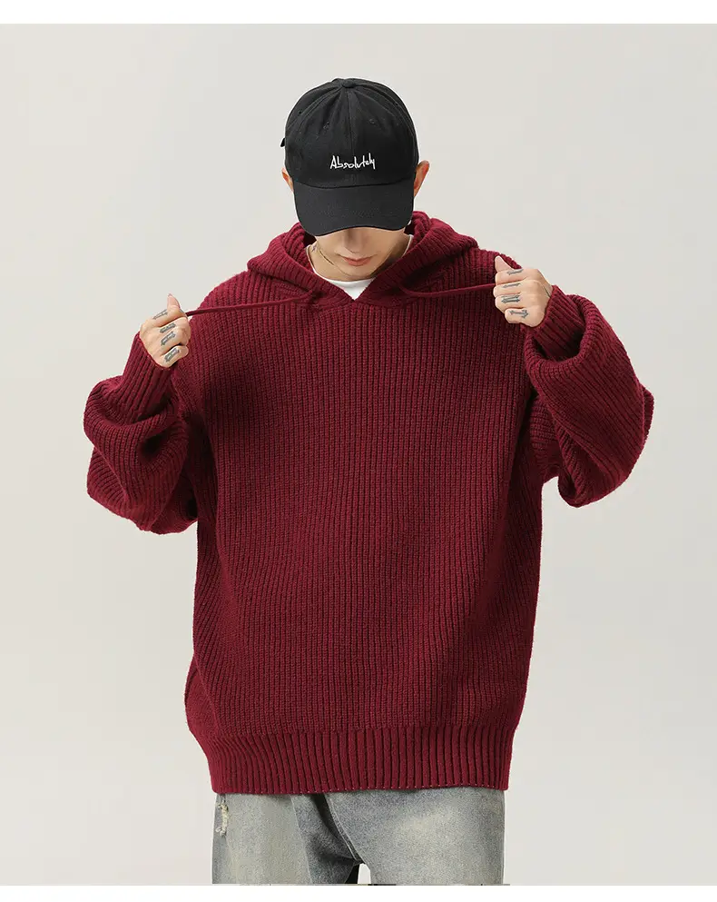 Grey Japanese Style Hooded Sweater Winter 2024 — feature 25