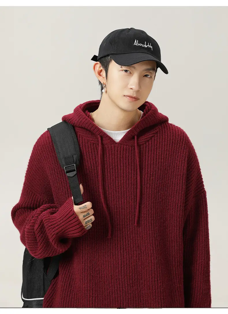 Grey Japanese Style Hooded Sweater Winter 2024 — feature 26