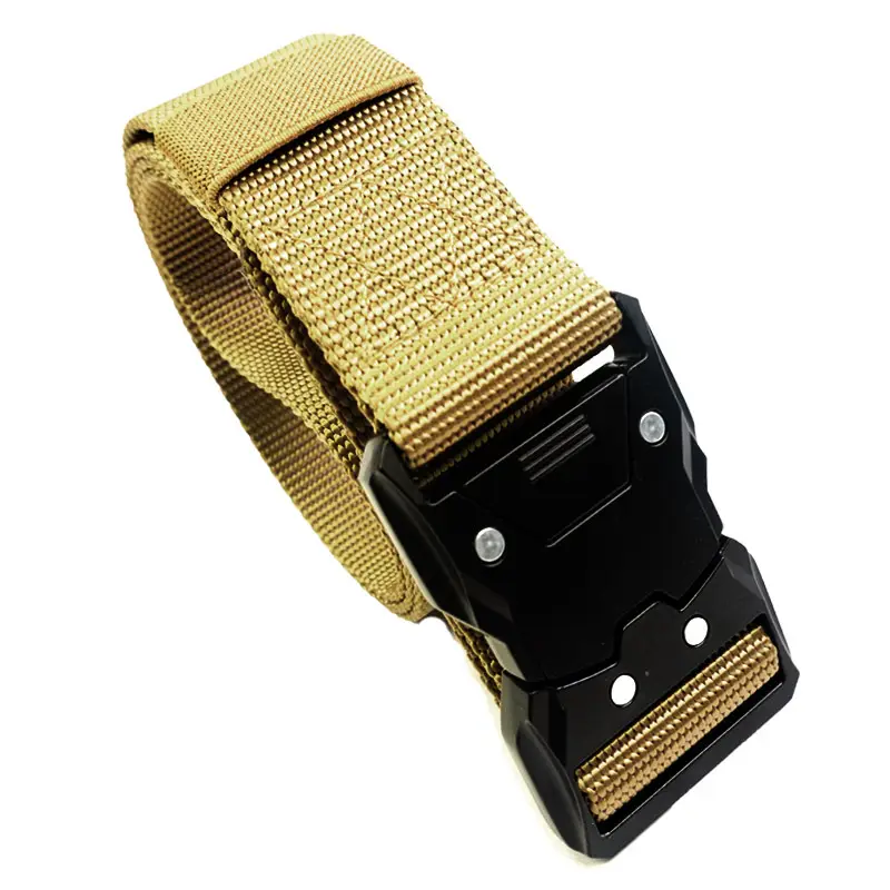 Men's Black Tactical Belt Quick Release Buckle Nylon Multi-Functional - Image 2