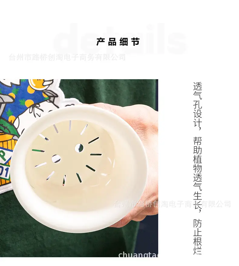 Lazy Green Pot Automatic Absorbent Flower Pot Transparent Plastic Hydroponic Hydroponics Special Flower Pot for Office and Hotel — feature 14