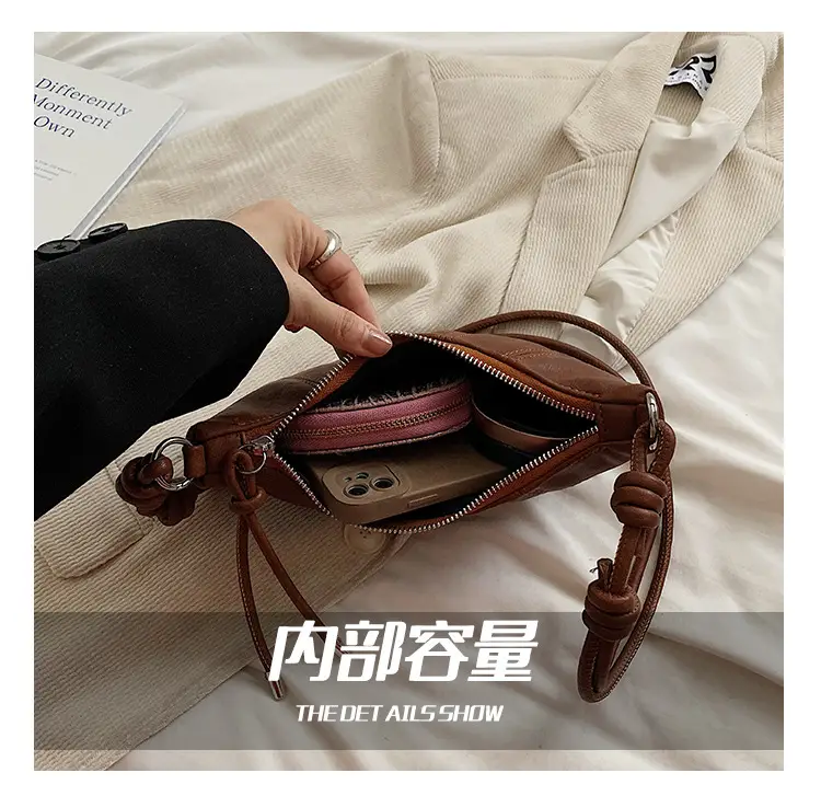 Women Crossbody Bag Brown Leather 2024 Fashion — feature 10