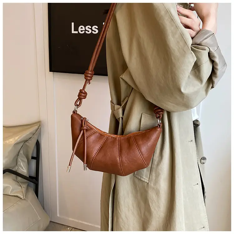 Women Crossbody Bag Brown Leather 2024 Fashion — feature 16