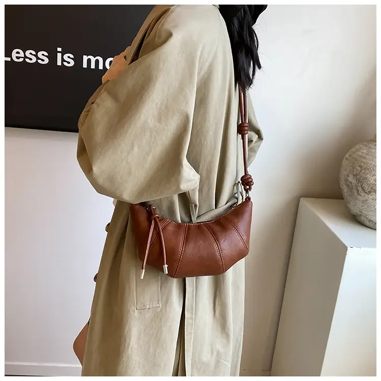 Women Crossbody Bag Brown Leather 2024 Fashion — feature 20