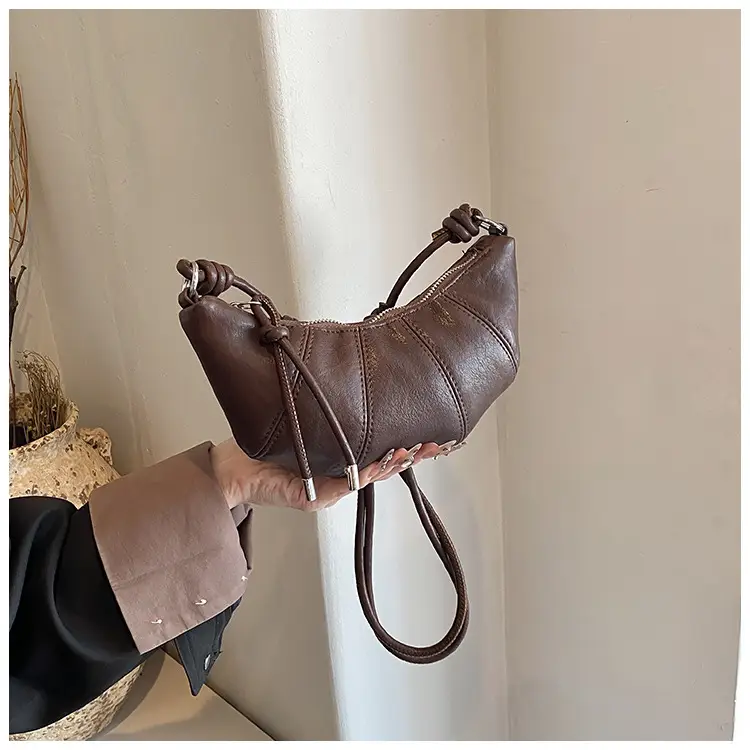 Women Crossbody Bag Brown Leather 2024 Fashion — feature 26