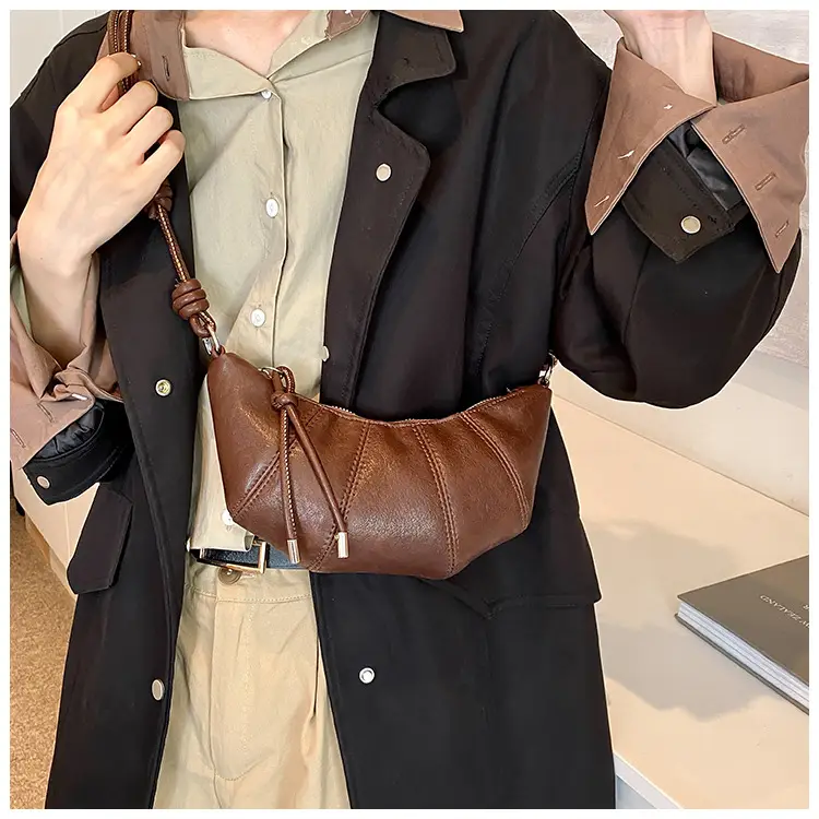 Women Crossbody Bag Brown Leather 2024 Fashion — feature 29