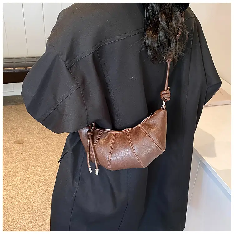 Women Crossbody Bag Brown Leather 2024 Fashion — feature 30