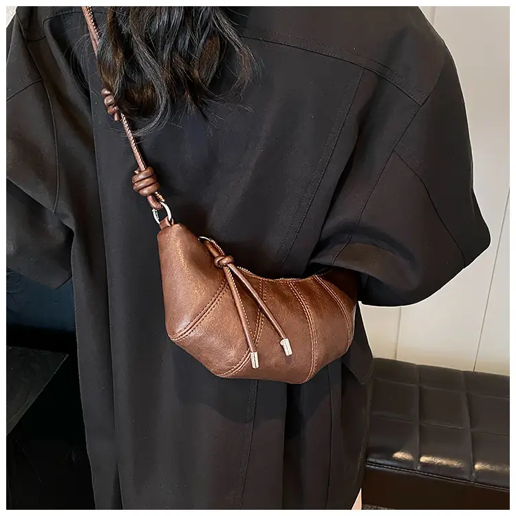 Women Crossbody Bag Brown Leather 2024 Fashion — feature 35