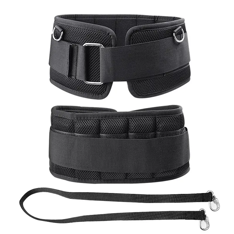 Black Pull-Up Belt for Waist Strength & Resistance Training - Image 6