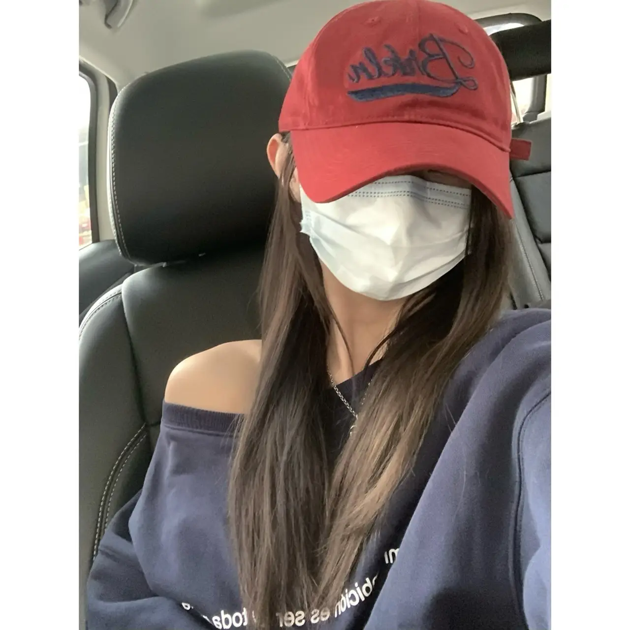 Black Letter Embroidered Baseball Cap for Women - Image 6