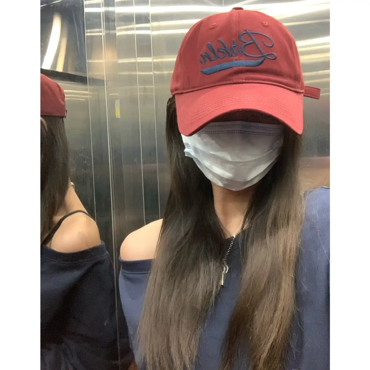 Black Letter Embroidered Baseball Cap for Women - Image 8
