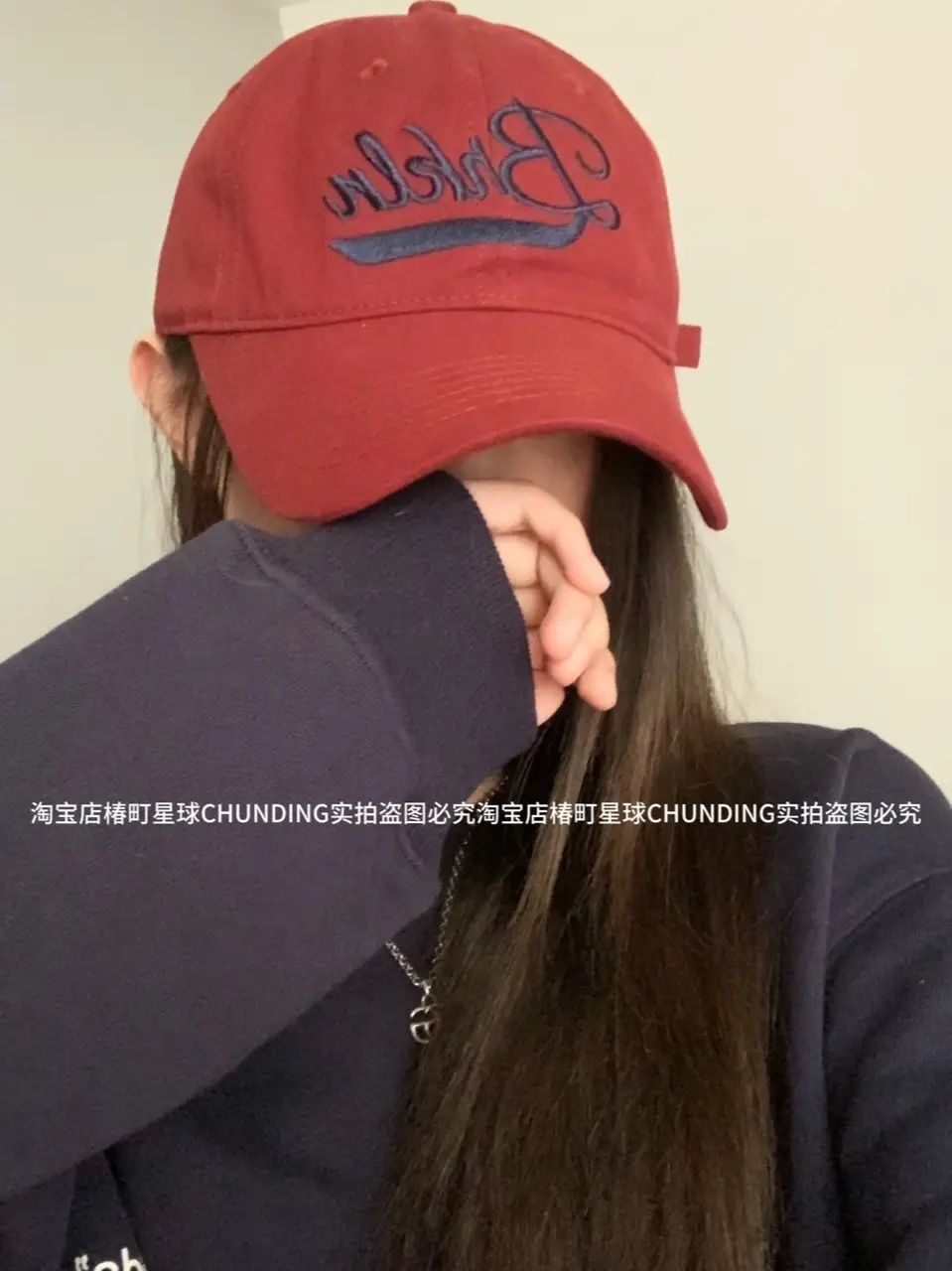 Black Letter Embroidered Baseball Cap for Women — feature 5
