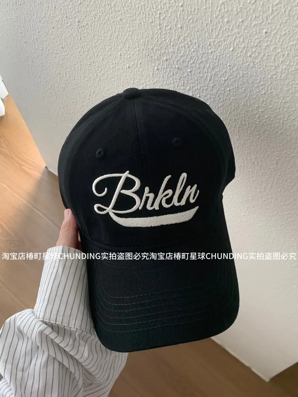 Black Letter Embroidered Baseball Cap for Women — feature 8