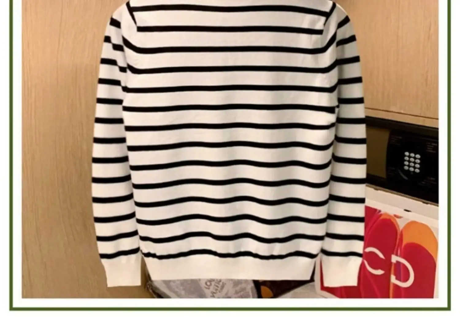 Men Blue Striped Polo Shirt Light Mature Style — feature 7