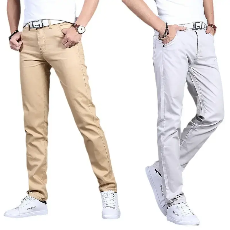 2019 Men Slim Fit Maroon Pants Mid Waist - Image 13