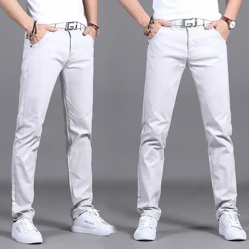 2019 Men Slim Fit Maroon Pants Mid Waist - Image 3