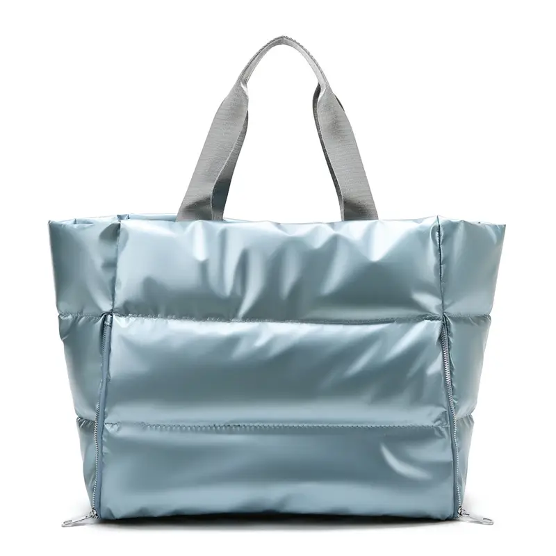 Pearlescent Cotton Sports Bag Women Shoulder Travel