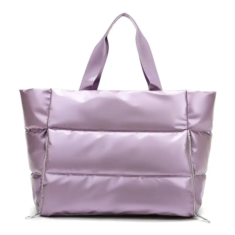 Pearlescent Cotton Sports Bag Women Shoulder Travel