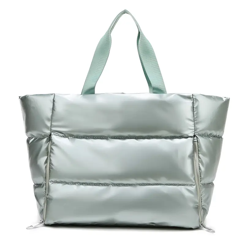 Pearlescent Cotton Sports Bag Women Shoulder Travel