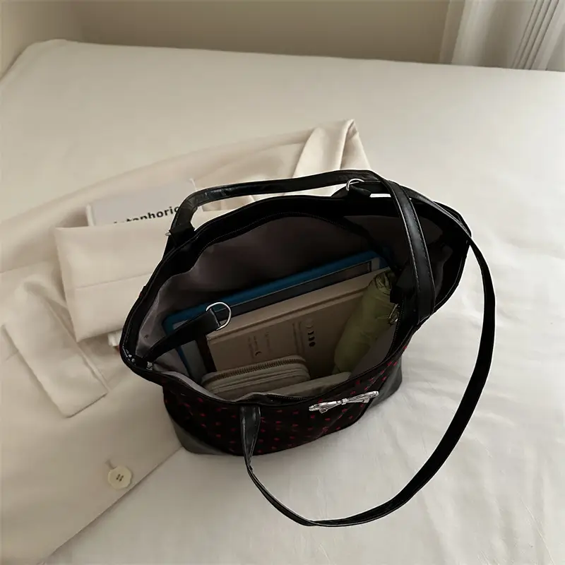 Women's Printed Crossbody Bag with Bow Detail - Image 4