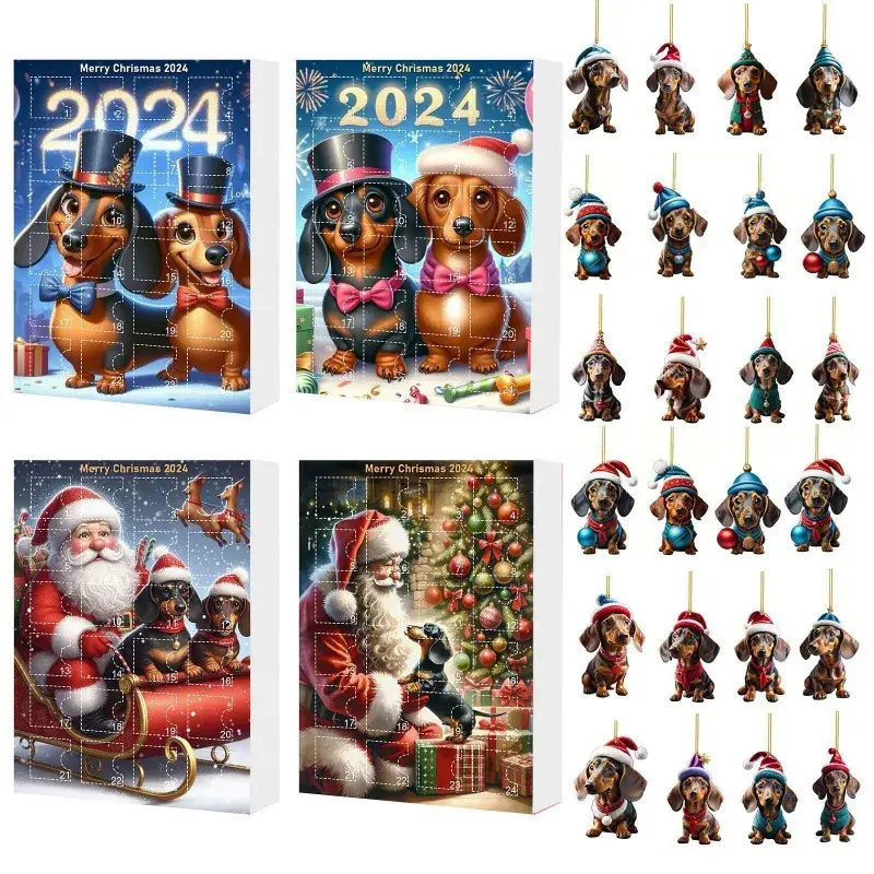 2025 Christmas Dachshund Pendant Gift Box Blind Box - Image 14