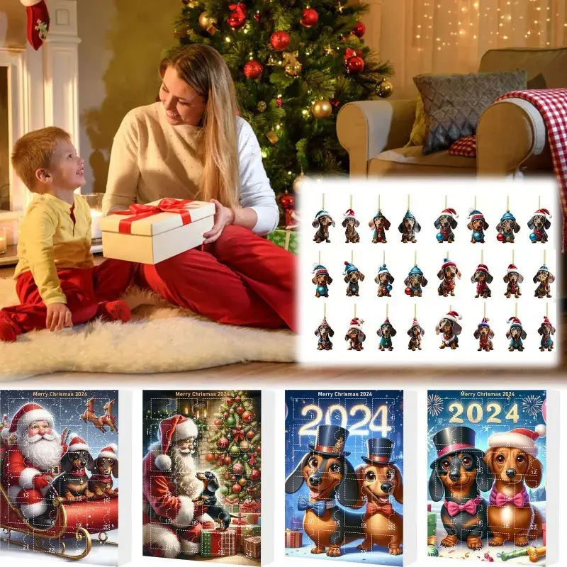 2025 Christmas Dachshund Pendant Gift Box Blind Box - Image 15