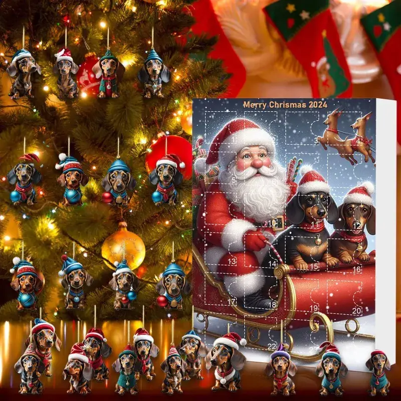 2025 Christmas Dachshund Pendant Gift Box Blind Box - Image 16