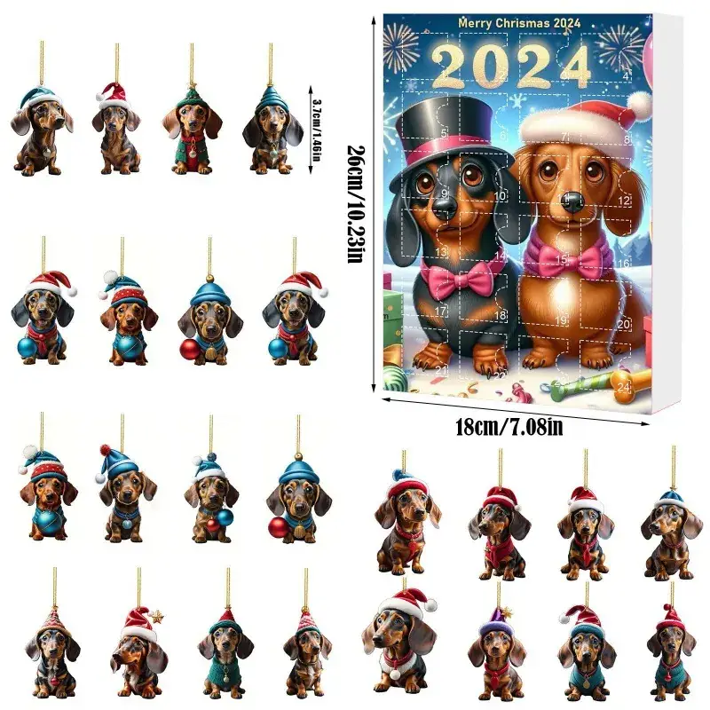 2025 Christmas Dachshund Pendant Gift Box Blind Box - Image 18
