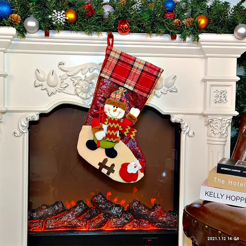 New Cross-Border Christmas Socks 3D Doll Non-Woven - Image 6