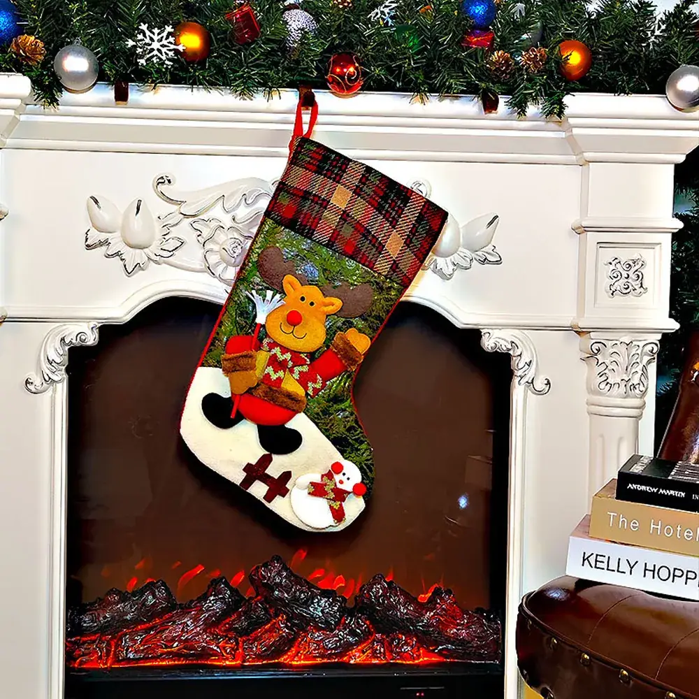 New Cross-Border Christmas Socks 3D Doll Non-Woven - Image 7