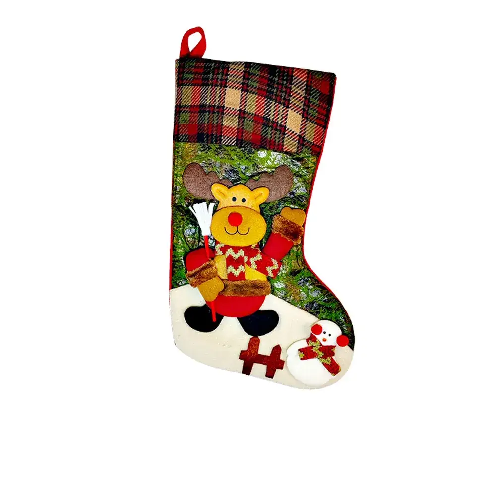 New Cross-Border Christmas Socks 3D Doll Non-Woven - Image 3
